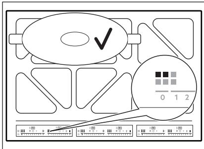 AEG IKE85651FB  -  IKE85651IB - Posizioni delle pentole e indicatori delle zone - 4