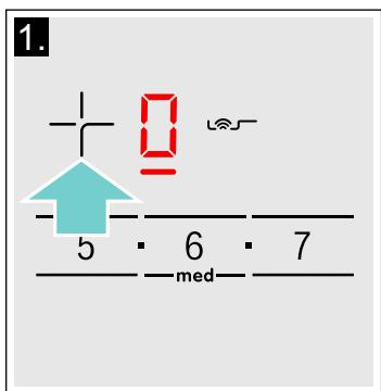 BOSCH PVS775FC5E - Selecting a hotplate and heat setting - 1