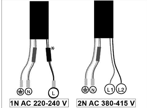 BEKO HII 88810 NT - Si un cable est fourni avec l'appareil : - 1