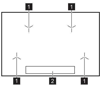 AEG IKB84401FB  -  IKB84405FB - Disposición de las zonas de cocción - 1