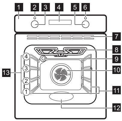 ELECTROLUX OEF5H50BX - OEF5H50BK - Gesamtansicht - 1