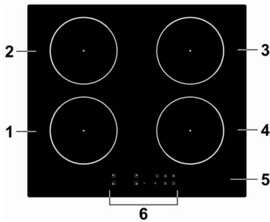 CANDY CI633CTT - CI633CTT - Vista superior - 2