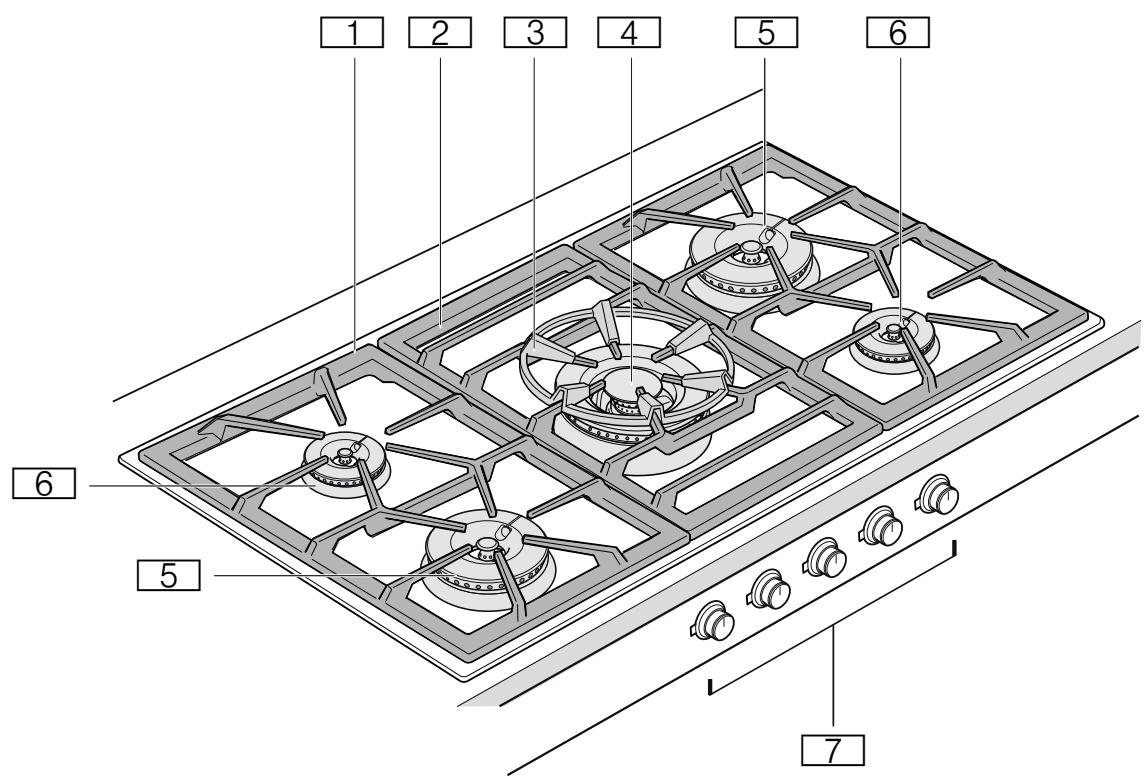 GAGGENAU VG491111F  -  VG491115F -  VG491111F - Gas-Kochfeld - 1