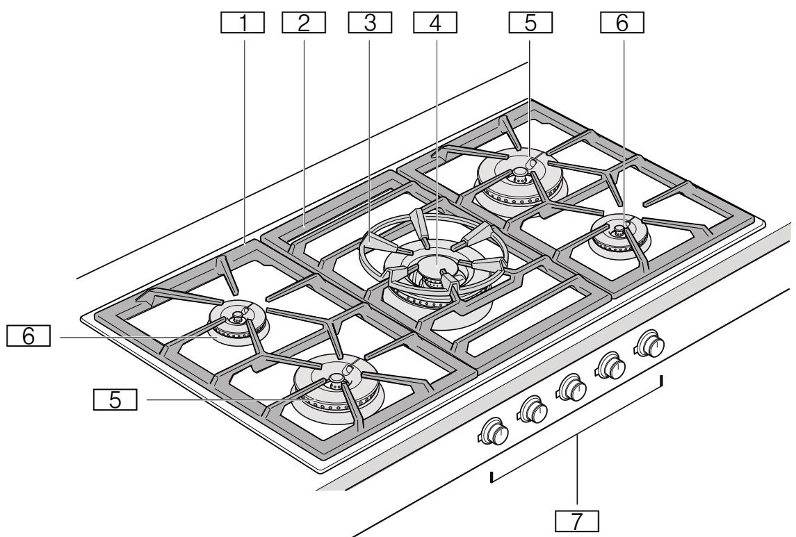GAGGENAU VG491111F  -  VG491115F -  VG491111F - Piano di cottura a gas - 1