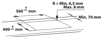 HOTPOINT HR 631 C  -  HR 631 C - DIMENSIONS ET DISTANCES A RESPECTER - 3