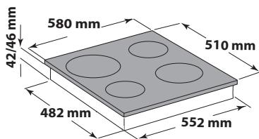 HOTPOINT HR 631 C  -  HR 631 C - DIMENSIONS ET DISTANCES A RESPECTER - 2