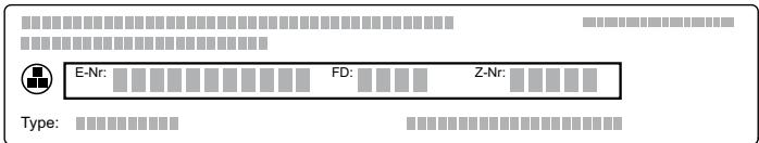 GAGGENAU VG415111F - VG415115F - VG415111F - Codice prodotto (E) e codice di produzione (FD) - 1