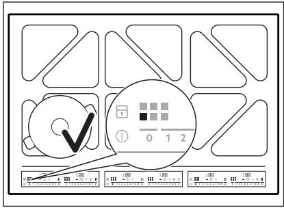 AEG IKK64681FB  -  IKK64681FB - Using the control panel and zone indicators - 3