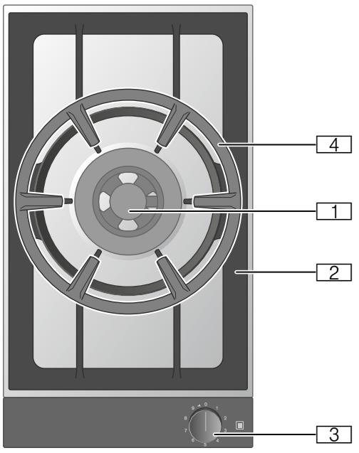 GAGGENAU VG231120F  -  VG231120F - Table de cuisson gaz - 1
