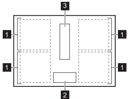 AEG CDE84751CB  -  CDE84751CB - Agencement des zones de cuisson - 1