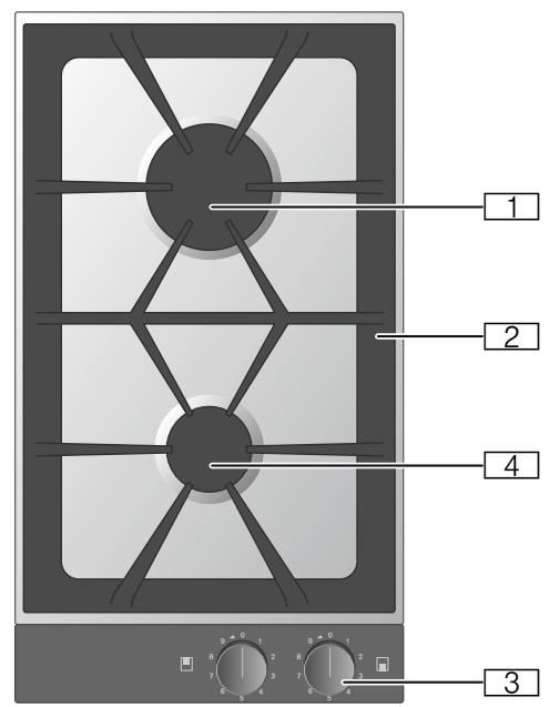 GAGGENAU VG264220  -  VG264220 - Gaskookplaat - 2