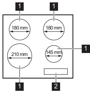 AEG IKB63435FB  -  IKB63435FB - Indeling kookplaat - 1