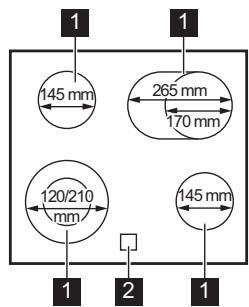 AEG HK634060XB - Agencement des zones de cuisson - 1