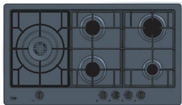 BEKO HIML 95225 SXE - Cleaning the burner - 3
