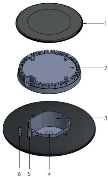 BEKO HIML 95225 SXE - Assembling the burner parts - 1