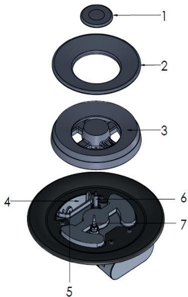BEKO HIML 95225 SXE - Assemblare le parti del bruciatore wok - 1