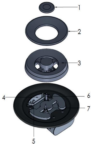 BEKO HIML 95225 SXE - Assembling the Wok burner parts - 1