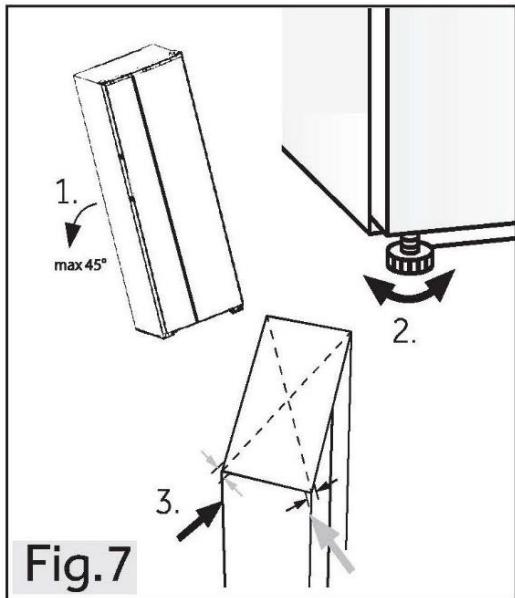 HAIER HSW79F18DIPT - Allineamento dell'elettrodomestico - 1
