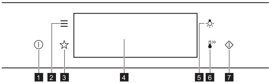 AEG KME768080T - KME768080T - Overzicht bedieningspaneel - 1