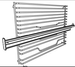 VALBERG MFO 78 C DX 701T  -  MFO 78 C DX 701T - La grille métallique avec un rail télescopique à demi-extension - 1