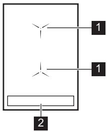 AEG IKB84431XB  -  IKB84431IB - Disposición de las zonas de cocción - 1