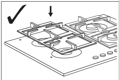 ELECTROLUX KGU64361X - KGU64361X - Removing pan supports - 2