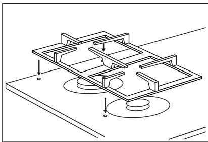 ELECTROLUX KGU64361X - KGU64361X - Pan supports - 2