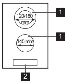 ELECTROLUX LHR3233CK  -  LHR3233CK - Anordnung der Kochflächen - 1