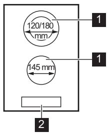 ELECTROLUX LHR3233CK  -  LHR3233CK - Cooking surface layout - 1