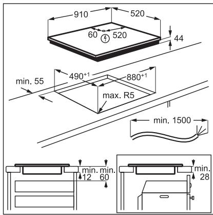 AEG IKE95471FB  -  IKE95474FB - MoNTnpaHe - 3