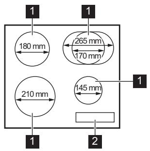 AEG IKB64401XB  -  IKB64401FB - Cooking surface layout - 1