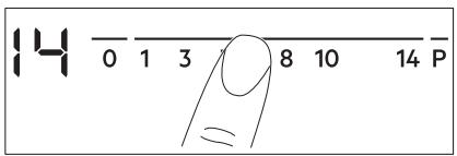 AEG IKB64401XB  -  IKB64401FB - The heat setting - 1