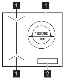 ELECTROLUX LIV633 - LIV633 - Disposition de las zonas de coccción - 1
