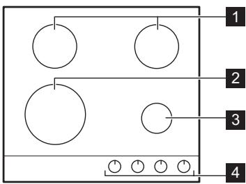 AEG HKB64420NB - Description de la table de cuisson - 1