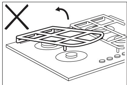 AEG HKB64450NB  -  HKB64453NB -  HKB64450NB - Removing pan supports - 4