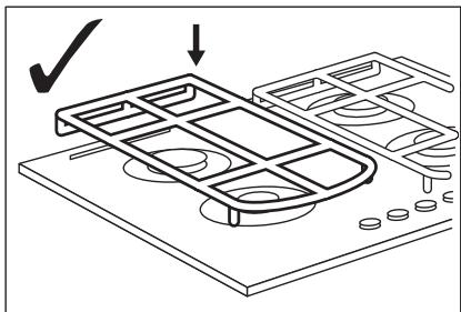 AEG HKB64450NB  -  HKB64453NB -  HKB64450NB - Removing pan supports - 3