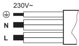 230V~ N L
