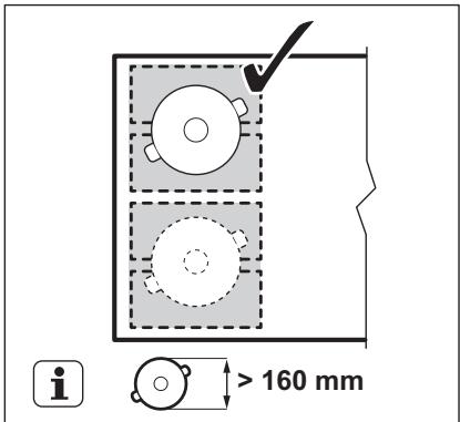ELECTROLUX EIV653  -  EIV653 - Diamètre et position de l'ustensile - 2