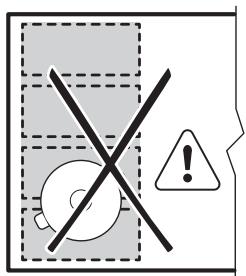 AEG IKE85431FB - Falsche Position des Kochgeschirrs: - 1