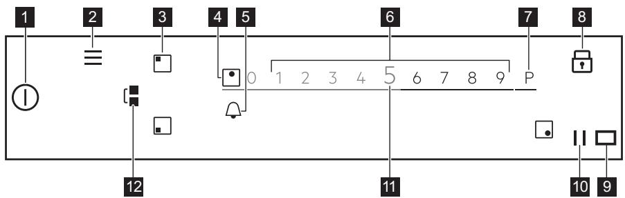 ELECTROLUX EIS84486  -  EIS84486 - Structura panoului de comanda - 1