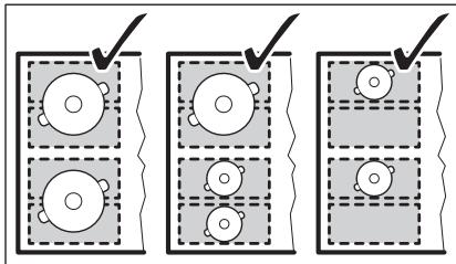 AEG IKE84445XB - IKE84445IB - Mode standard flexibridge - 2