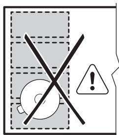 AEG IKE84445XB - IKE84445IB - Falsche Position des Kochgeschirrs: - 1