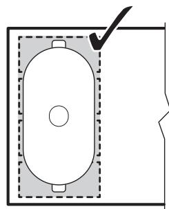 AEG IKE84445XB - IKE84445IB - Richtige Position des Kochgeschirrs: - 1