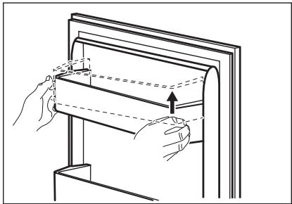 ZANUSSI ZXAN13EW0 - RETRAIT ET INSTALLATION DU BALCONNET DE PORTE - 1