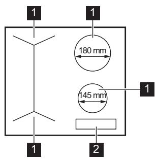 ELECTROLUX IPE6443KFV  -  IPE6443KFV - Agencement des zones de cuisson - 1