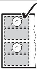 AEG IKE95454XB  -  IKE95454IB - Richtige Position des Kochgeschirrs: - 3