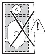 AEG IKE95454XB  -  IKE95454IB - Falsche Position des Kochgeschirrs: - 1