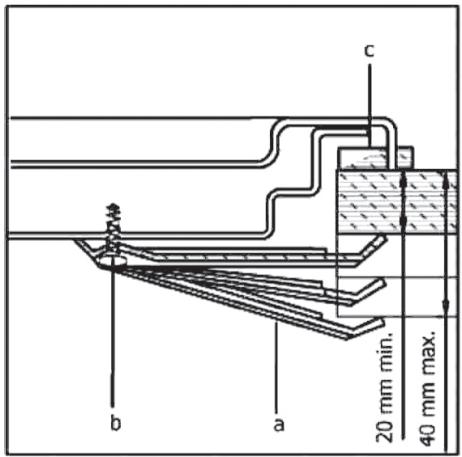 VALBERG TE 4 X EUT inox  -  TE 4 X EUT inox - Befestigung des Kochfelds. 3 und Abb. 4). - 1