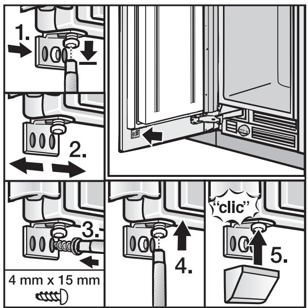 MIELE F 1811 Vi - F 1811 Vi - Fitting the fixing brackets - 1