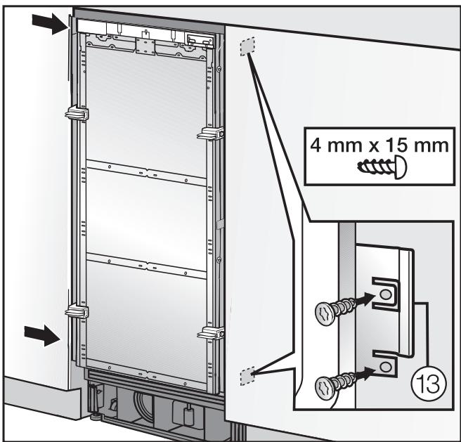 MIELE F 1811 Vi - F 1811 Vi - Securing the appliance in the niche - 7